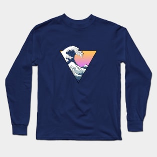 Great Wave Aesthetic Long Sleeve T-Shirt